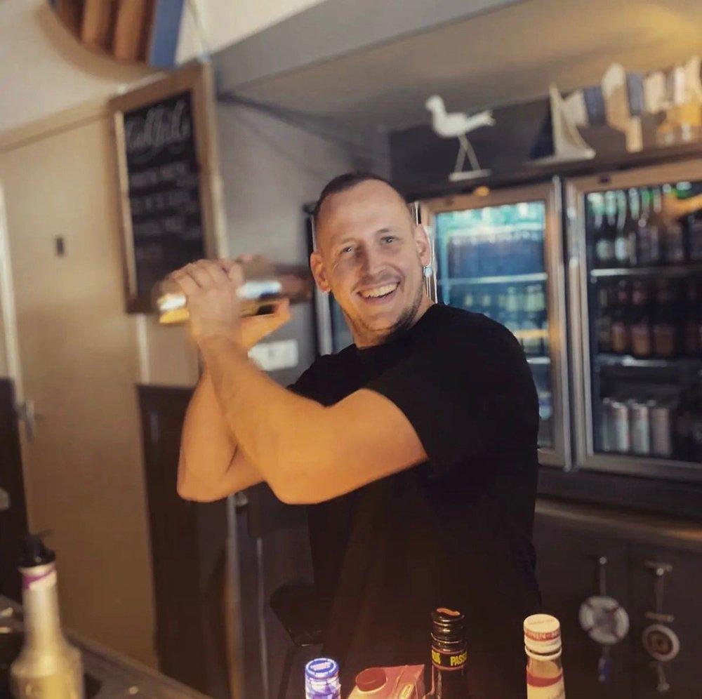 Cocktails ready on the bar